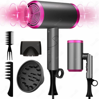 Secador De Pelo De Ion Negativo Plegable Portátil-1800 W Secador De Pelo De Ion Negativo Plegable Portátil-1800 W