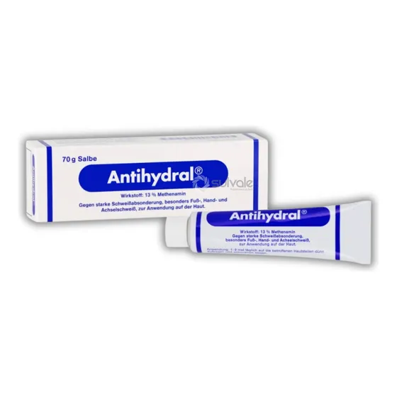 Pomada Antihydral Salbe 70g Hiperidrose Sudorese Importado