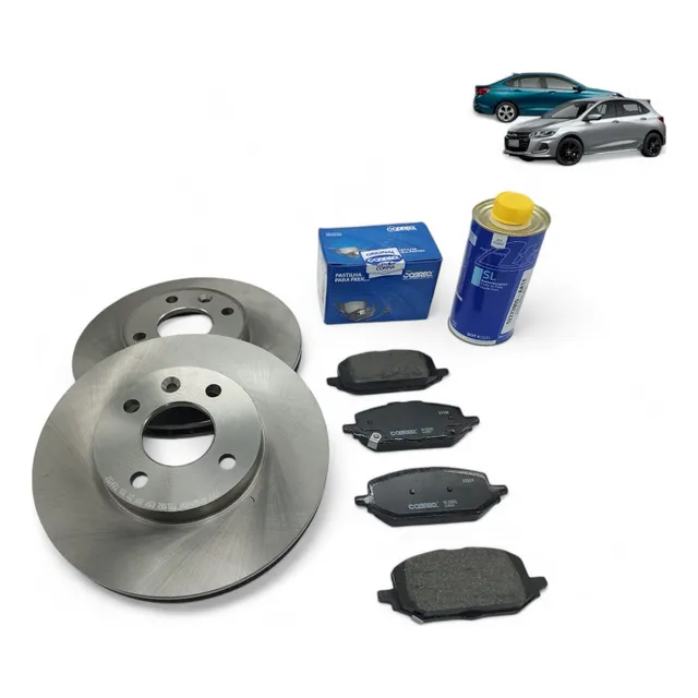 Kit Discos Y Pastillas Freno Chevrolet Onix / Onix Plus