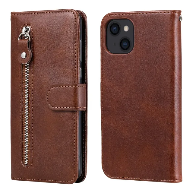Funda Para iPhone Estilo Cartera Con Monedero Piel Sintetica