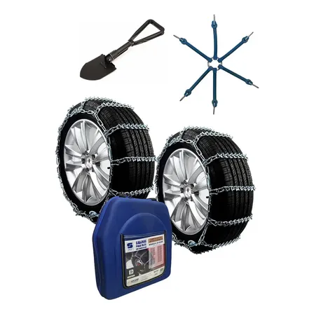 Kit Cadenas Para Nieve Saga® 3810cam + Tensores + Pala Nieve