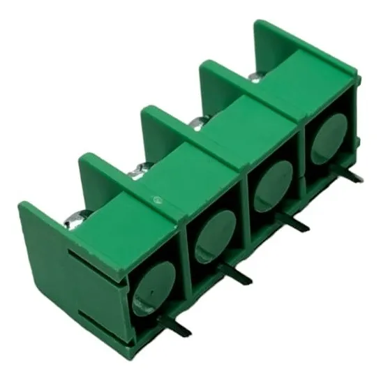 5 Pzas Bornera De Tornillo Pcb 300v 20a 4 Pines 7.62mm Verde