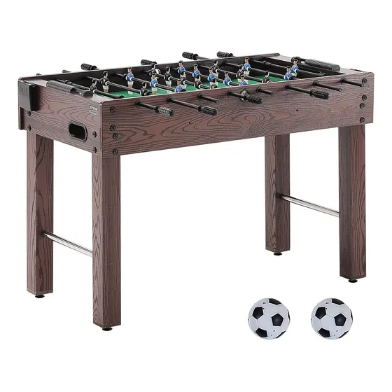 Vevor Mesa De Futbolito Interiores Familiar 48 PuLG Marrón