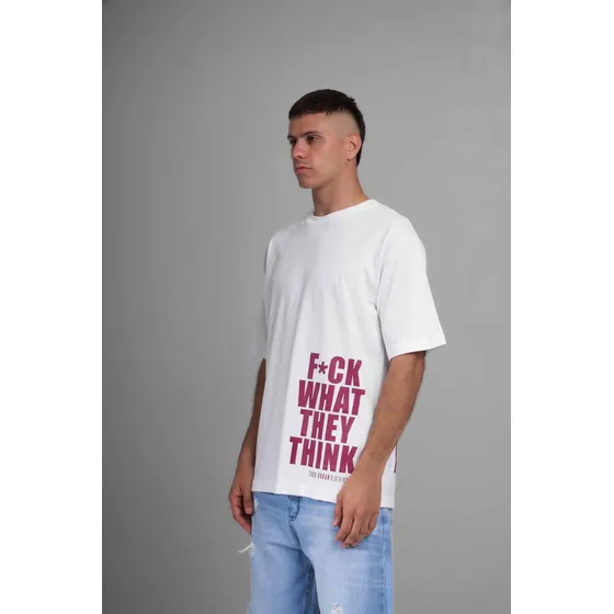 Remera Toca Con Estampa Fuck Hombre