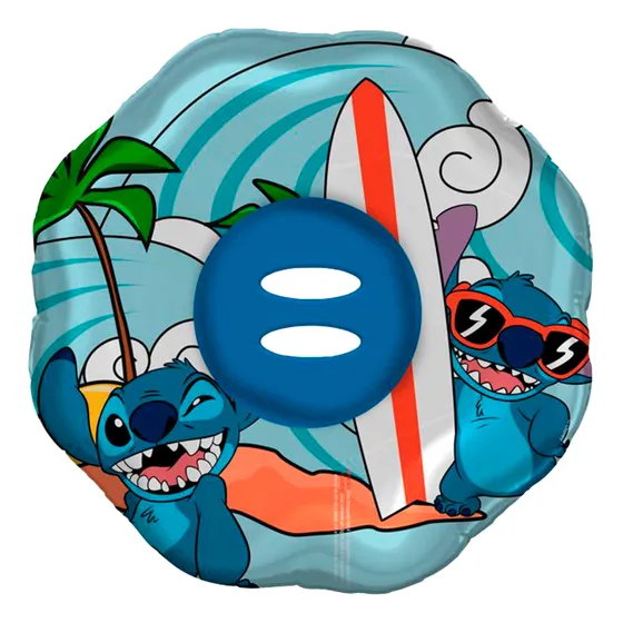 Boia Circular Inflável Azul 56cm Stitch Disney