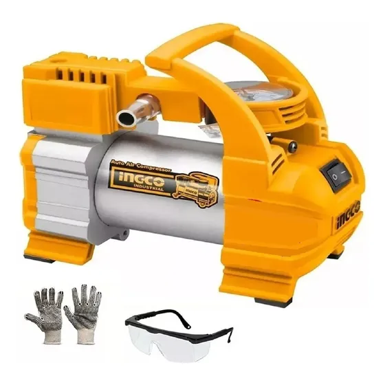 Compresor Auto Inflador Ruedas 12 Volt Ingco Aac1401 140psi 