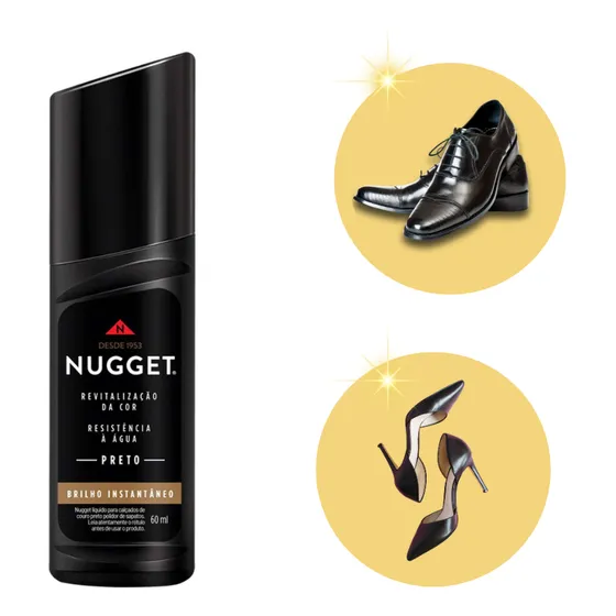Graxa Para Sapato Líquida Preto Brilho E Proteção Promoção