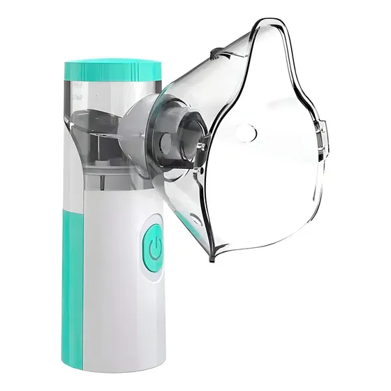 Nebulizador Portatil Inhalador Aerocamara Asma Recargable Color Verde Claro | Cuotas sin interés