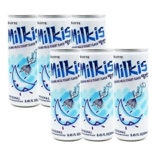 Bebida Coreana Gaseoso Milkis Sabor De Original 6 Latas