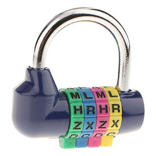 Para 3 Bloqueo De Combinación De 4 Dígitos Azul Para 3 Bloqueo De Combinación De 4 Dígitos Azul