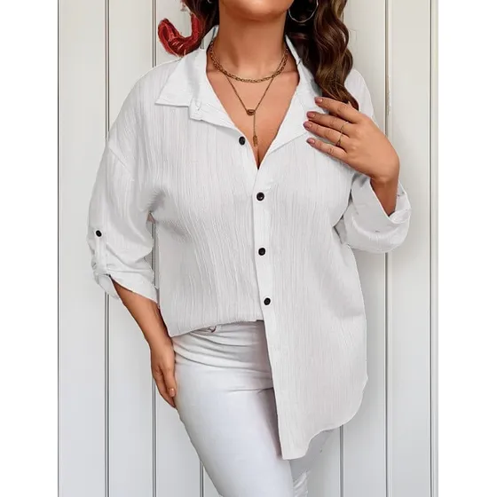 Blusa Manga Larga De Mujer Extralinda Linea Texturizada