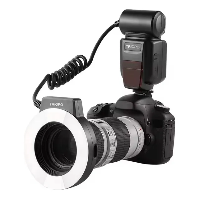 Flash Anular Macro Triopo Tr15 Ex Ttl Para Nikon