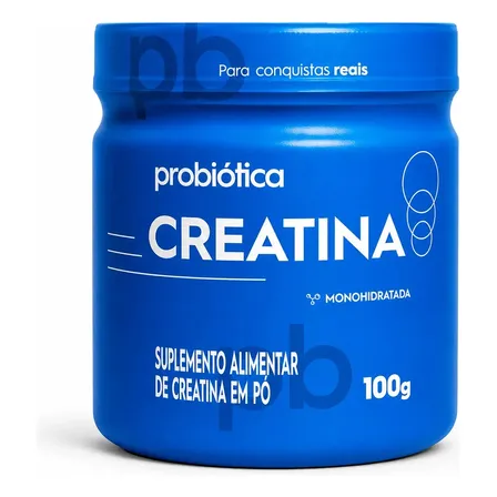 Creatina Probiotica 100g Monohidratada Sem Sabor