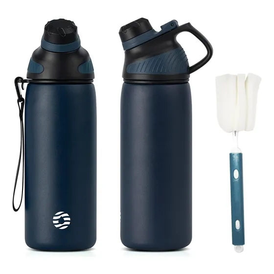 Fjbottle - Botella De Agua Deportiva Con Aislamiento 600ml
