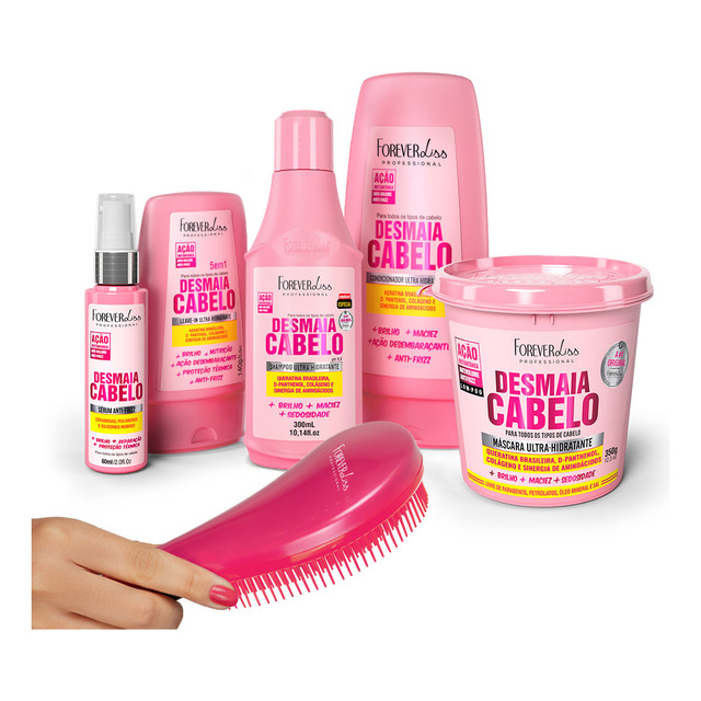 Kit Desmaia Cabelo Completoforever Liss Escova Cabelo 1150 Ml Kit Desmaia Cabelo Completoforever Liss Escova Cabelo 1150 Ml