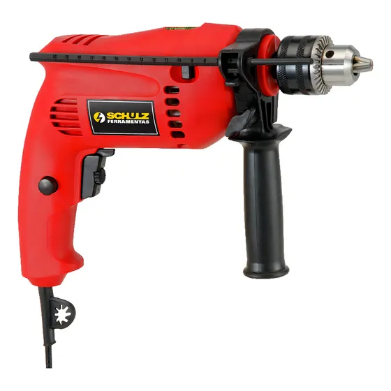 Furadeira Impacto Schulz 1/2 Pol 500w Reversão Plus Fi500p 220V Mandril 13 mm (1/2")