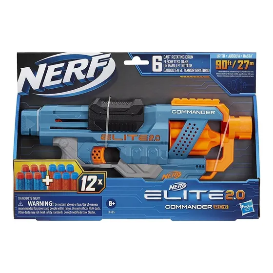 Pistola Lanza Dardos Nerf Elite 2.0 Commander Rd-6 Recoleta