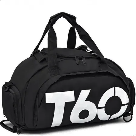 Bolsa Esportiva Mochila Academia Viagem Impermeável T60 Cor Preto