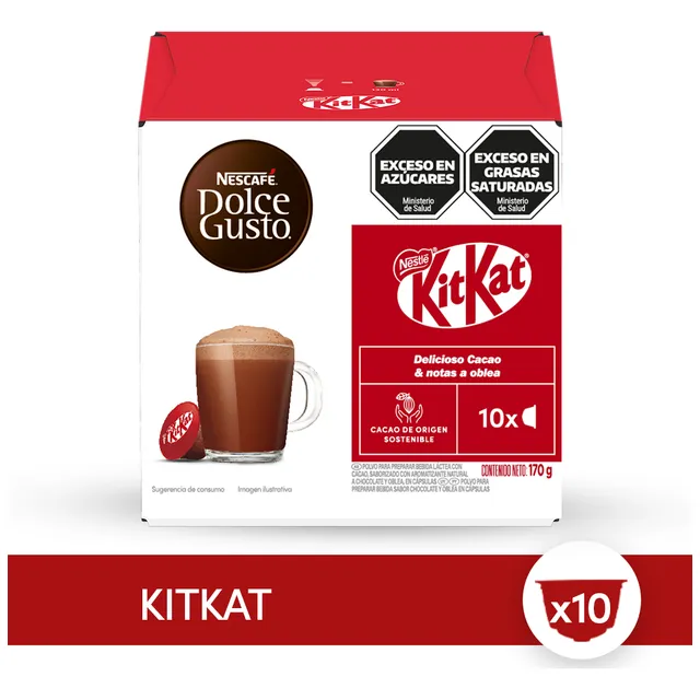 Cápsulas De Chocolate Nescafé Dolce Gusto Kitkat - X 10