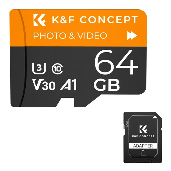 Memoria Microsd De 64gb U3/v30/a1  Foto Y Video K&f Concept