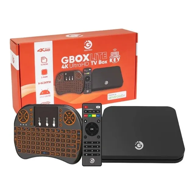 Tv Box Goldtech Lite Key Android 10 Con Teclado 16/2gb 4k Uy