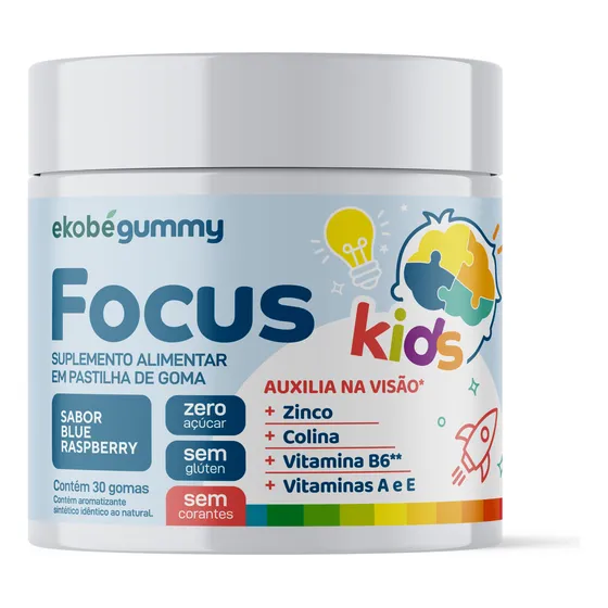 Focus Kids Para Memória E Déficit De Atenção Goma - Ekobe