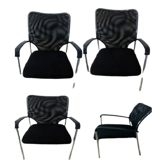 Silla Visitante Maronti Negra 1 Und 