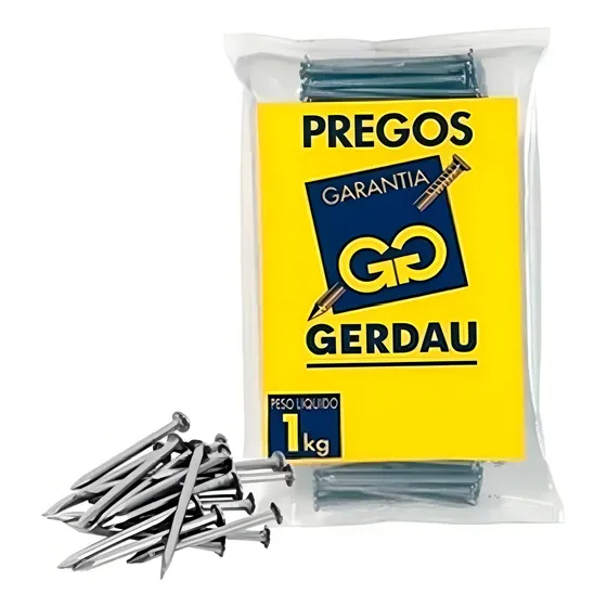 Prego Com Cabeça 22x48 Gerdau 1kg