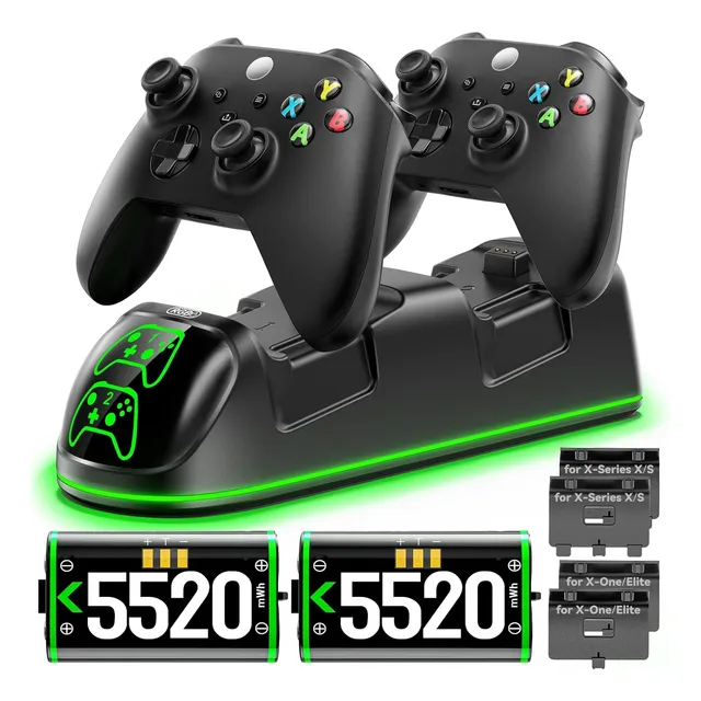 Estación De Carga Para Controles Xbox Con Batería Recargable