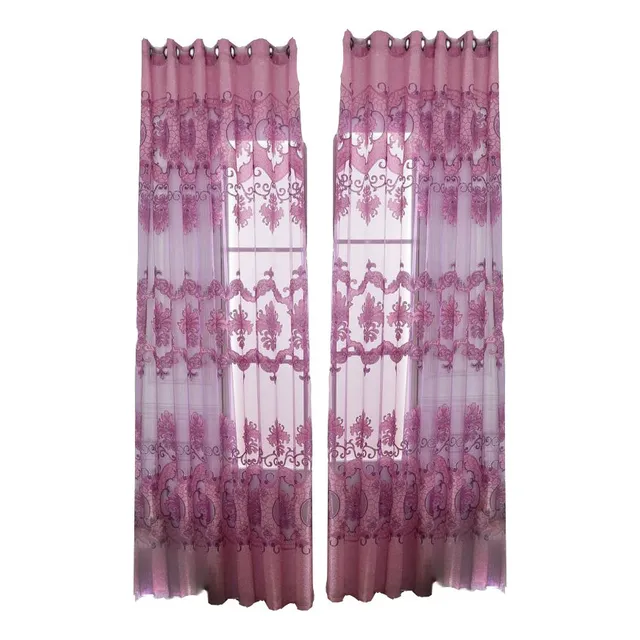 100*250cm Flor De Tul Gasa De La Puerta De La Ventana De La