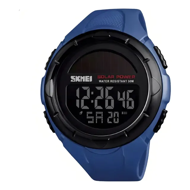 Reloj Con Calendario Impermeable Luminoso Skmei Color De La Correa Azul
