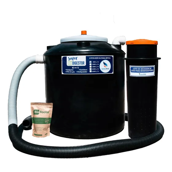 Kit Fossa Biodigestor 600l Com Vala E Leito Sanear Brasil