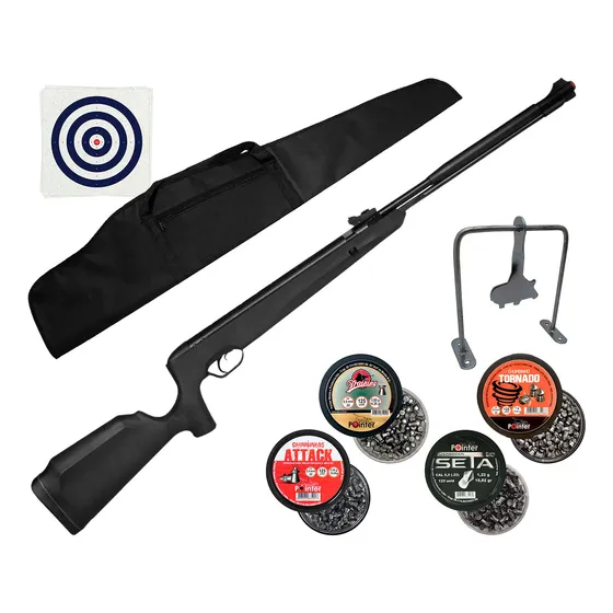 Carabina Tag Naja 2.0 Cano Fixo 5.5mm + Capa + Alvo + Chumbo