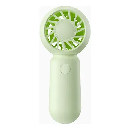 Mini Ventilador Portátil Recargable De Mano Usb Verde Claro
