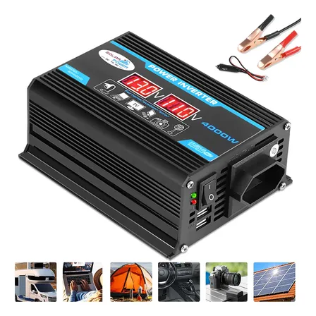 Inversor De Carro Digital 12v-110v 4000w Com Usb