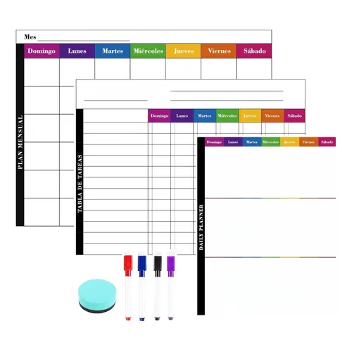 CEWROM Pizarra De Recompensas Magnética XL – Calendario De Tareas Montessori Para Dos Niños