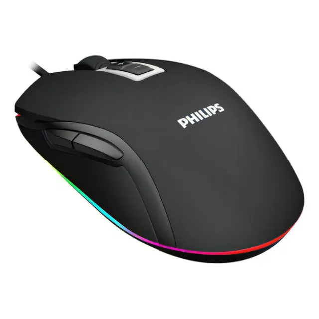 MOUSE GAMER PHILIPS G200 2800DPI CON ILUMINACIÓN - TECNOBOX
