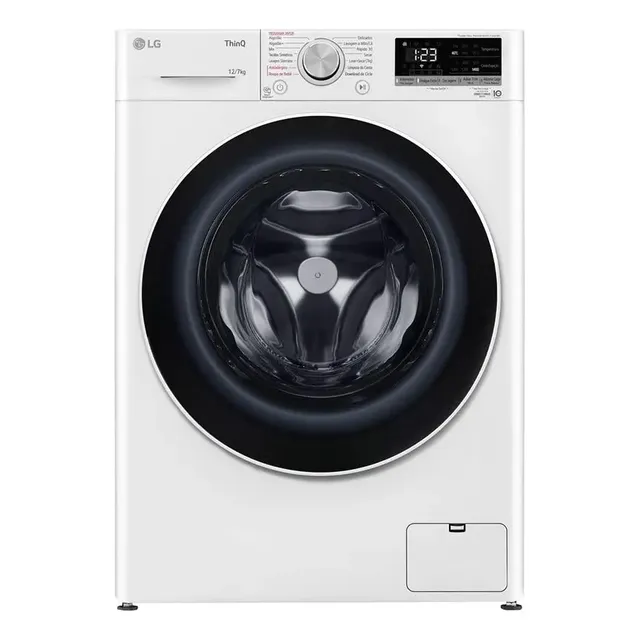 Lava e Seca LG Smart VC4 12kg Branca com Inteligência Artificial AIDD CV5012WC4A 220v
