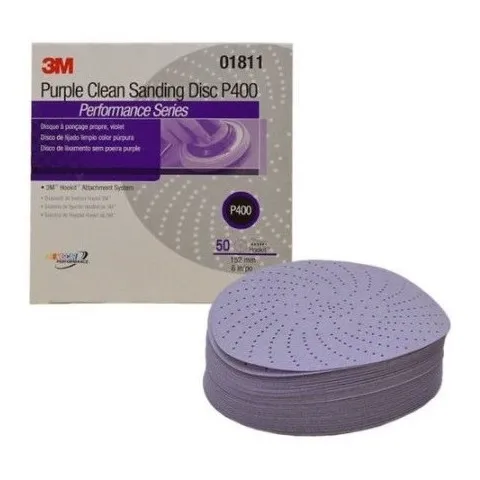 Disco Lija Hookit G400 6 PuLG Pn01811 50 Unidades 3m