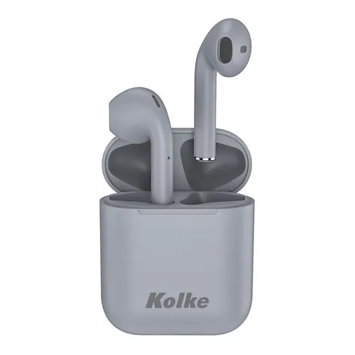 Auriculares Bluetooth Kolke Kab 479 Estuche Tws Manos Libres Color Gris