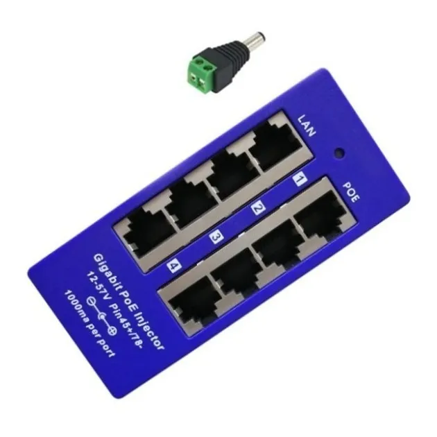  Switch Poe Gigabit 4 Puertos Ubiquiti Mikrotik Sin Fuente S