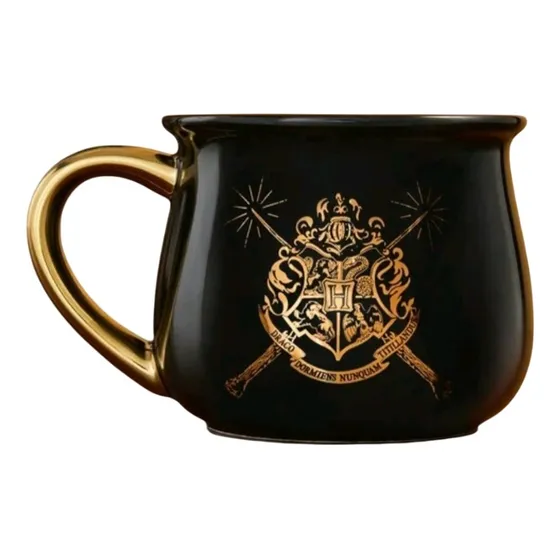 Taza De Cerámica Apta Microondas Harry Potter Original Negro Caldero Harry Potter