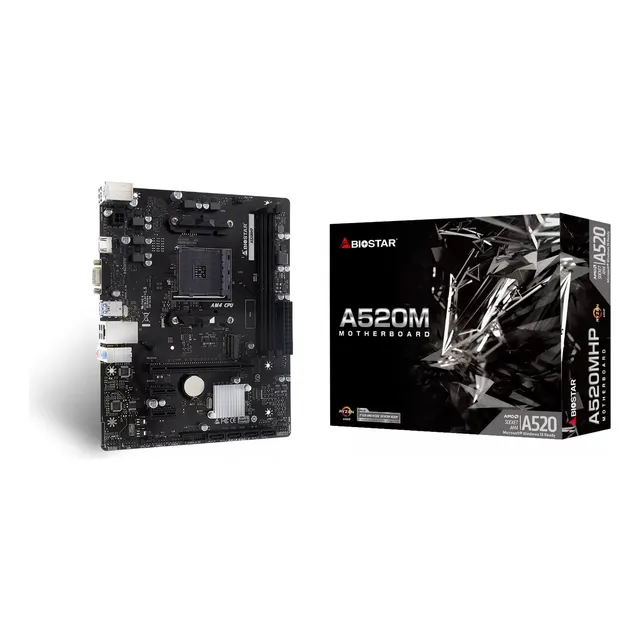 Motherboard Am4 - Biostar A520mhp 6.0 M.2 Usb 3.2 Hdmi Color Negro
