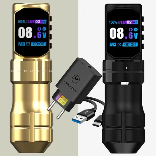 Máquina Pen Rotativa Para Tattoo Modelo Thumb V8 Poseidon Cor