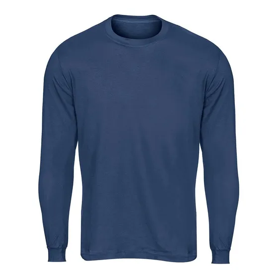 Camiseta Manga Comprida Básica Lisa Sem Estampa Camisa Blusa