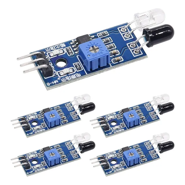 Lote 5 Modulo Arduino Sensor Obstaculo Ir Infrarrojo Hw-201