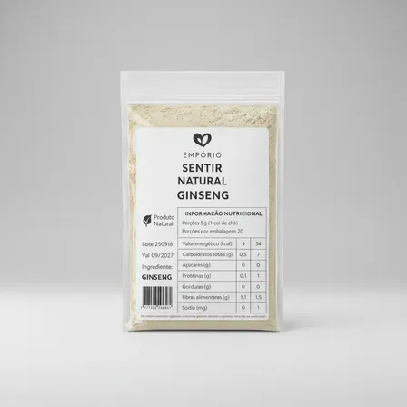 Farinha Pó Ginseng Natural Premium 500 Gr
