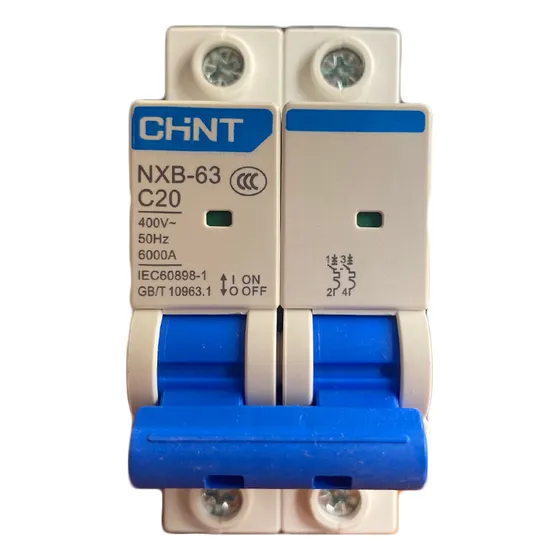 Breaker Termomagnetico De 2 Polos 20 Amp Chint