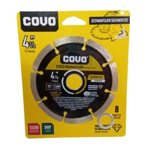 Disco Corte Concreto Segmentado 4 Pulgadas  Covo