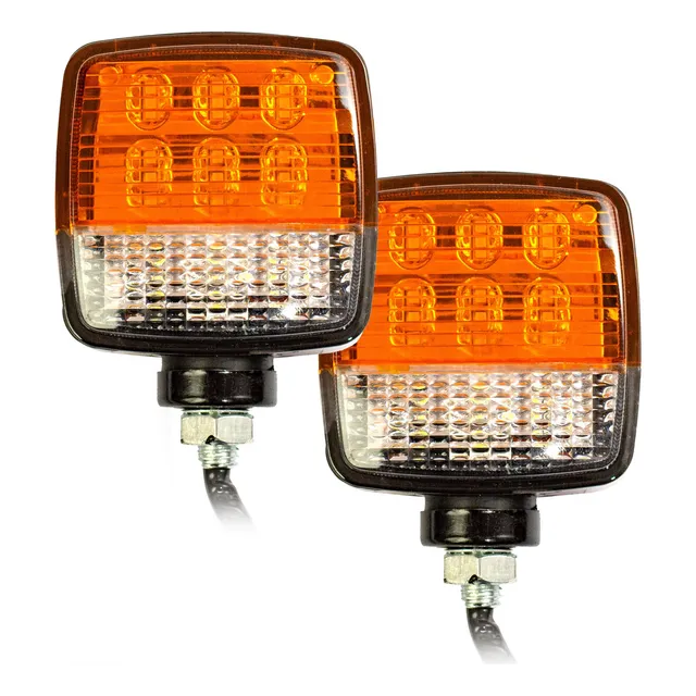 Par Lanternas 80v Faróis Led 36w Seta Ré Empilhadeira Trator